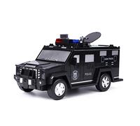 Cryfokt Cash Truck Money Box Automatic Savings Box with Fingerprint Password, Multi-Function Electronic Toy for Kids, Plastic, 28.6 X 13.1 X 12.2cm (Black battery model)