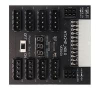 Cryfokt CHIA Mining Power Board LED Voltage Indicator, ATX PSU Power Board 5V 12V Output 24Pin to 8X 4Pin Plus 2X, Plug and Play