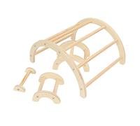 Cryfokt Chick Perch Wooden Chicken Roosting Bar Stable Structure Arc Shape for Farm Pet Coop 6 Bars
