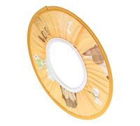 Cryfokt Children's Bath Hat with Cartoon Print, Prevents Water From Entering Eyes and Ears, Comfortable Baby Shampoo Cap for Bathing, Cute Children's Cap (Yellow monkey model)