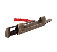 Cryfokt Chinese Antique Lock Retro Brass Horizontal Padlock Lock Unique Design Elegant Pattern, Decorative and Practical for Vanity Box Drawers, Retro Decoration for Tables, Durable Material Not