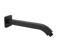 Cryfokt Chrome Plated Shower Head Arm Durable Brass Wall Mounted Extension Arm for Bathroom Sink (Black)