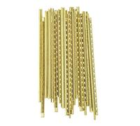 Cryfokt Classical Acoustic Guitar Fingerboard Brass Fret Wire High Strength Durable Fit for Folk Guitar 19pcs/set 2.2mm Width