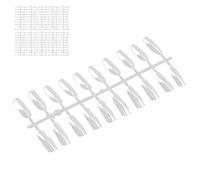 Cryfokt Clear False Nail Tips 200pcs Nail Display Tips Easy to Carry and Store, Plastic Material for Easy Coloring, Art Color Style for Salons and Beauty Enthusiasts