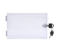 Cryfokt Clear Thermostat Lock Box with Key, Durable Thermostat Cover Guard,