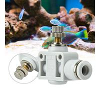 Cryfokt CO2 Generator FinE Tuning Valve Adjustable Regulating Valve for DIY Fish Tank Setup 6mm Plastic White
