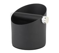 Cryfokt Coffee Grounds Container Carbon Steel Beating Box Easy Maintenance for Coffee Shop Owners 775 G (Black)
