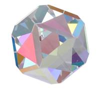 Cryfokt Color Cube Prism, K9 Optical Glass RGB Refraction Polyhedron for Physics Photography Science Teaching, with Flashlight, 9.8x9.8x9.8in Desktop Decor