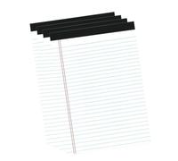Cryfokt Colored Legal Pads A4 with Double Red Margin, 4 Pack (4pcs