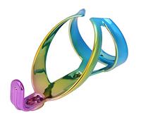 Cryfokt Colorful Durable Bicycle Bottle Cage Holder for Mountain Bike, Secure Retention System for Outdoor Riding Glass Fiber Nylon Suitable for Bottles 2.6-3.0" for Cyclists (blue gold purple)