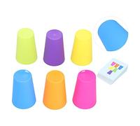 Cryfokt Colorful Stack Cups Baby Stacking Set Educational Toys for Kids, Parent-child Interactive Puzzles for Children 3+ Years Old Plastic 50 X Cards 6 X Cups Bell (Single player battle cup stacking)