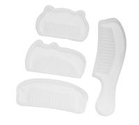 Cryfokt Comb Silicone Mold Set, 4 Pcs Mixed Styles Resin Tools for Jewelry Making, Eco-Friendly Silicone, 18x5cm, 12.8x5cm, 9.8x6cm, 10.8x5.8cm