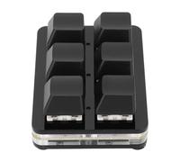 Cryfokt Compact Mechanical Gaming Keyboard with Switch, USB Wired RGB Mechanical Keyboard for Office Work, Portable Gaming for Video Editors (Black)