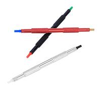 Cryfokt Compact Watch Hand Fitting Tool with Solid Ends for Hour/Minute/Second Hands 3pcs Red/Silver/Black Perfect for Watch Repairing