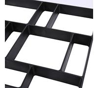 Cryfokt Concrete Paving Mold Reusable Easy DIY for Garden Pathways Outdoor Improvements for Creating Pavement, Walkways, Paths, Patios, Picnic Areas [PP Material, Black, 45 * 40 * 4cm]