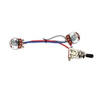 Cryfokt Convenient 3-Way Guitar Wiring Harness Set Low-Noise Metal A500K Switch Wiring for Double Electronic Circuit Electric Guitar Enthusiasts