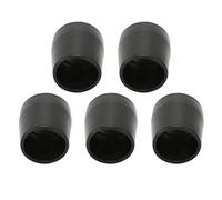 Cryfokt Cryfokt Imitated Tire Texture Crutch Tips Compression Wear Resistant Walking Stick Foot Pad Set of 5 Long Service Life Durable Rubber Base (Gray) (Gray) (Black)