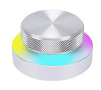 Cryfokt Customizable RGB Light Control Knob for Multimedia Volume Knob with 3 Connection Modes for Productivity Aluminum Alloy 2.2in for Multi Platforms