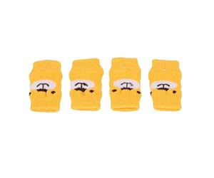 Cryfokt Cute Cartoon Dog Elbow Support Wrap Natural Recovery Dog Elbow Protector, Pack of 4 (S)