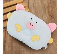 Cryfokt Cute Cartoon Pig Animal Shape Pillow for Cats and Dogs, Cervical Spine Protection, Soft Cloth Material, Pink Yellow Blue Colors, 30cm - 30.5cm (Blue)