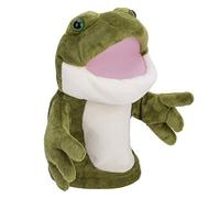Cryfokt Cute Frog Hand Puppet Soft Plush Dolls for Storytelling and Pretend Play Suitable for Kids 30cm (Frog 30cm)