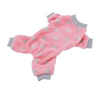 Cryfokt Cute Pet Pajamas, Stylish Breathable Plush Dog Pajamas for Small Medium Dogs Cats, Perfect for Sleeping and Everyday Wear, Pink, 1 Unit (L)