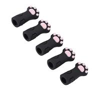 Cryfokt Cuticle Trimmer Protective Sleeve Lightweight Silicone 5pcs for Nail Art and Home Use (Black)