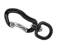 Cryfokt D Buckle High Toughness Aluminium Alloy Climbing Lock for Outdoor Mountaineering Black/Red 7.3 * 2.5cm 100% (Black)