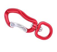 Cryfokt D Buckle High Toughness Aluminium Alloy Climbing Lock for Outdoor Mountaineering Black/Red 7.3 * 2.5cm 100% (Red)