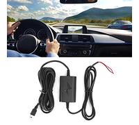 Cryfokt Dash Cam Hardwire Kit 12V/24V to 5V Step-Down Cable for 24-Hour Parking Monitoring Length Black