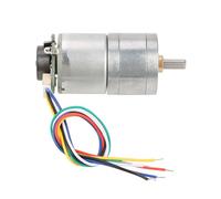 Cryfokt DC Encoder Gear Motor Metal Speed Reduction Motor Wear-Resisting Long Serving Life for Window Opener, Door Opener, Mini Windlass (DC12 70RPM)