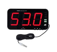 Cryfokt Decibel Meter, Wall Hanging 13in Large Screen Digital Sound Level Meter with Alarm, Temperature Humidity Display, Adjustable Brightness for Classroom Studio Home Factory