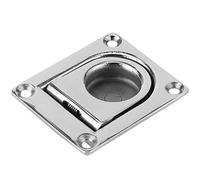 Cryfokt Deck Cover Pull Ring, 316 Stainless Steel Saltwater Resistant Flush Mount, Flush Pull Handle, Marine Cover with Precise Casting for Boat Yacht Kayak