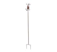 Cryfokt Decorative Metal Birdhouse Exquisite Garden Decoration Stake for Outdoor Spaces Iron Crafted Art