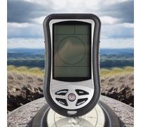 Cryfokt Digital Compass with Barometer Sensor, 5 Functions | Durable ABS plastic, Rope for easy carrying, Ideal for outdoor hiking