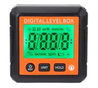 Cryfokt Digital Level Box Magnetic Accurate Measurement Tool for Wood Processing and Auto Repair Portable Angle Gauging Device (Orange)