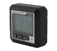 Cryfokt Digital Level Box Magnetic Angle Finder 0.01° Resolution ±0.2° Accuracy Data Lock Slope Conversion Protractor Gauge ABS Material 4x90° Range for Carpentry Masonry Building (Black White)