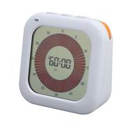 Cryfokt Digital Timer Rechargeable Visual Timer with Adjustable Brightness for Kitchen Learning Management, Magnetic Backing Stand, ABS Material