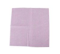 Cryfokt DIY Cotton Fabric Set Soft Touch Feeling Quilt Bundle for Handmade Crafts, 7pcs Yellow/Green/Purple/Red/Pink/Blue Cotton Sewing Cloth, 25 * 25cm, for Crafting Projects (Purple)