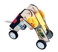 Cryfokt DIY Crawling Robot Model Educational Toy for Kids 7 Years and Up Stimulates Creativity Improves Logical Thinking Wooden Material Set (squirming robot)