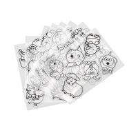 Cryfokt DIY Printing Heat Shrink Sheets with Various Patterns 8 Pack Easy-to-Use Shrink Film Sheets for Gift Tags, Buttons, Bookmarks Perfect DIY Craft Enthusiasts (Animal Series JS-81 (8