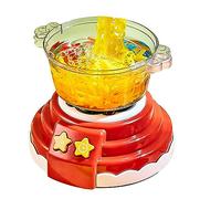 Cryfokt DIY Simulation Hot Pot Machine Toys with Bright Colors for Hands-On Learning and Creativity (Red)