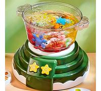 Cryfokt DIY Simulation Hot Pot Machine Toys with Bright Colors for Hands-On Learning and Creativity (Green)