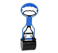 Cryfokt Dog Pooper Scooper Long Handle Eco-Friendly Waste Shovel for Large and Small Dogs Made of Durable Plastic 28x11x7cm (Blue)