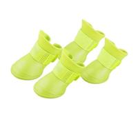 Cryfokt Dog Silicone Boot Lightweight Soft Non Slip Shoes for Rainy Days - 4 Pack (M)