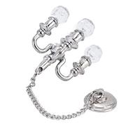 Cryfokt Dollhouses Mini Chandelier Compact Design Small Light for Doll House Decorations Above 3 Years Old (Silver)