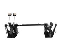 Cryfokt Double Drum Pedal Firm Grip Stable Powerful Bass Drum Pedal for Professional Drummers Zinc Aluminum 1 Pair