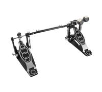 Cryfokt Double Drum Pedal Firm Grip Stable Powerful Bass Drum Pedal for Professional Drummers Zinc Aluminum 1 Pair