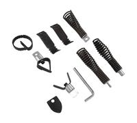 Cryfokt Drain Snake Drill Attachment, 8Pcs Replacement Drain Auger Bits Efficient Household Stainless Steel Multi Functional for 5/16in-3/4in Cable for Plumber