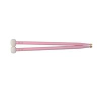Cryfokt Drum Mallet Set Durable Oval Felt Head Maple Handle Kit for Even Percussion for Two Handed Play, Compatible with Various Drums for Musicians (Pink)